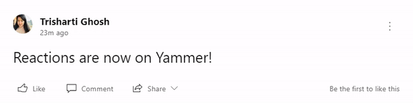 Reacciones en Yammer (1)